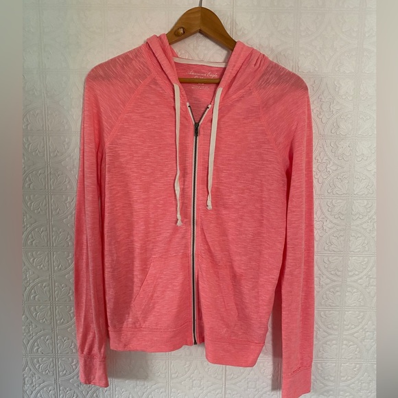 American Eagle Outfitters Tops - American Eagle | Hot Pink Hoodie | Medium